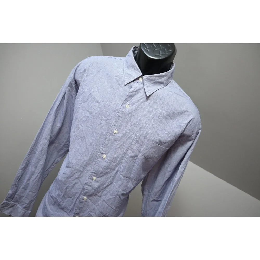 Polo Ralph Lauren Button Down Men XL Blue Plaid Marlowe Cotton Long Sleeve